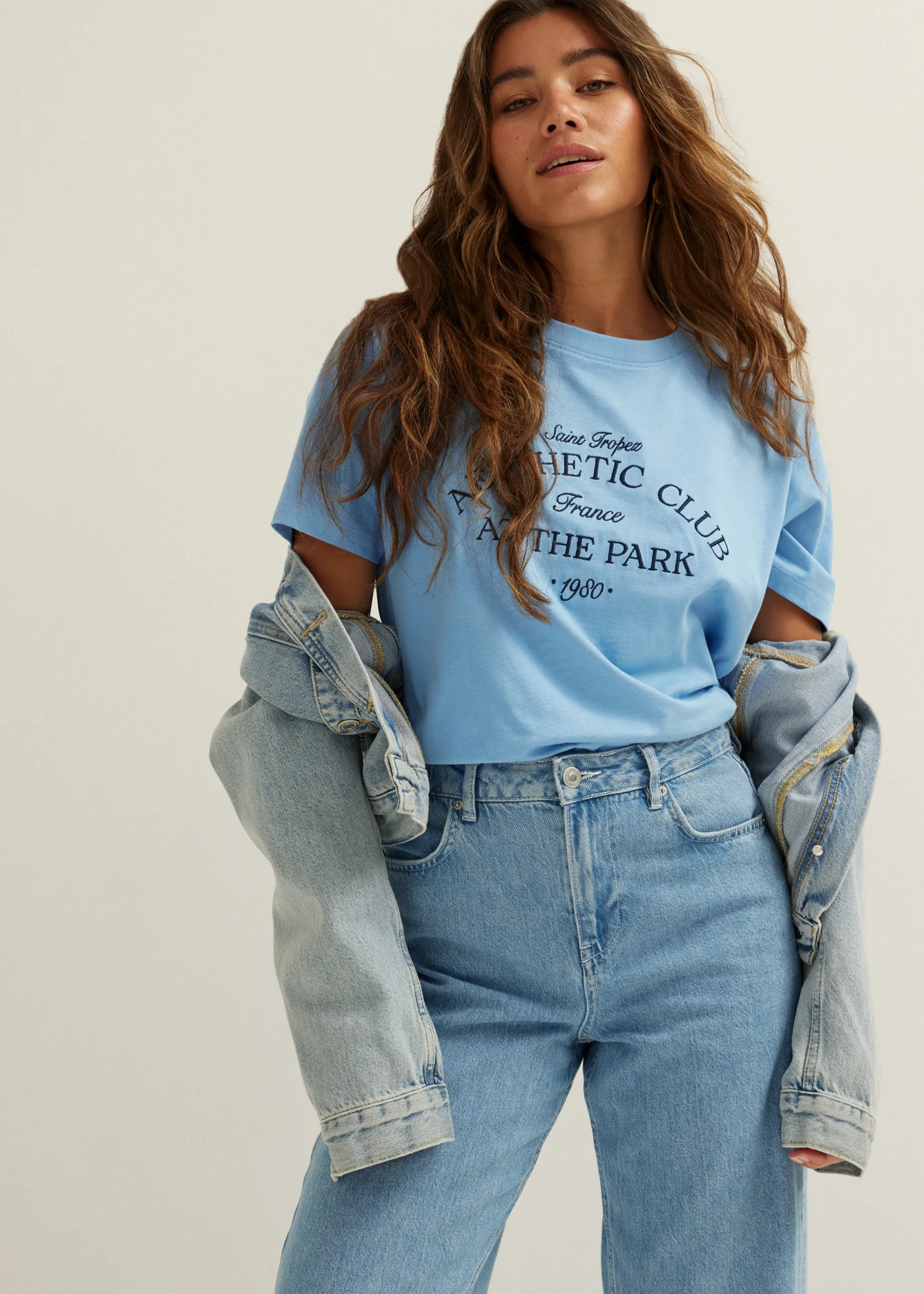 Best Cotton Club Oversized t-shirt aesthetic Hemelsblauw