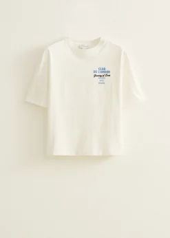 Discount Cotton Club Oversized t-shirt club de l'amour wit,off-white
