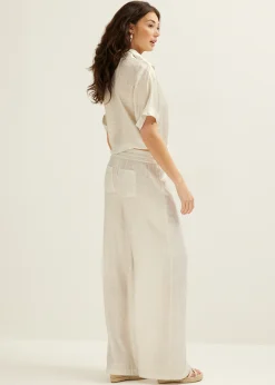 Clearance Cotton Club Palazzo broek champagne
