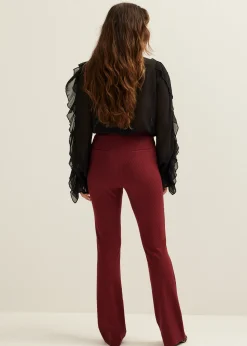 Best Cotton Club Pantalon jacquard bordeaux