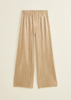 Online Cotton Club Pliss&eacute; broek goud