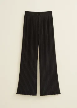 Sale Cotton Club Plissé broek zwart