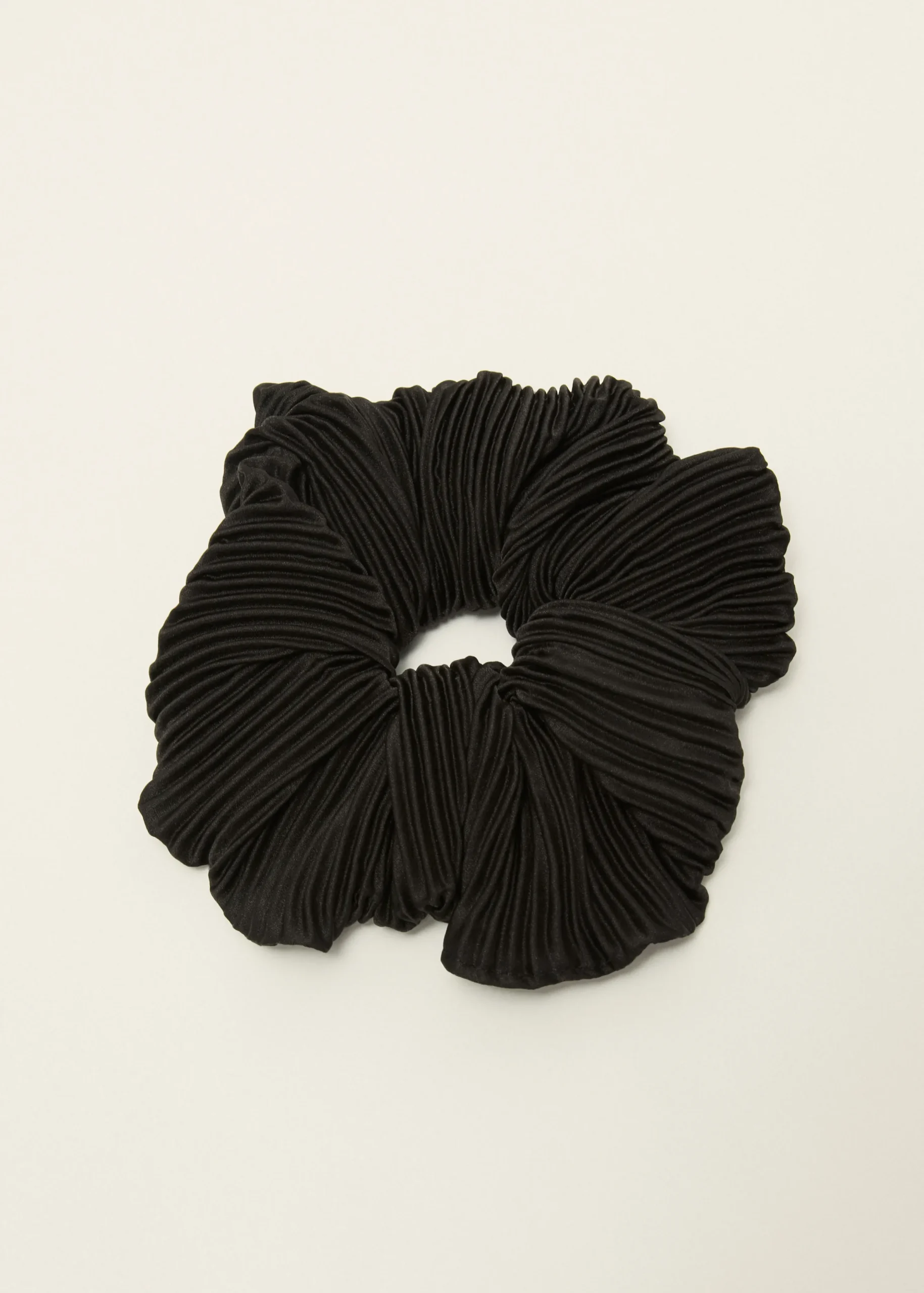 Online Cotton Club Plissé scrunchie zwart