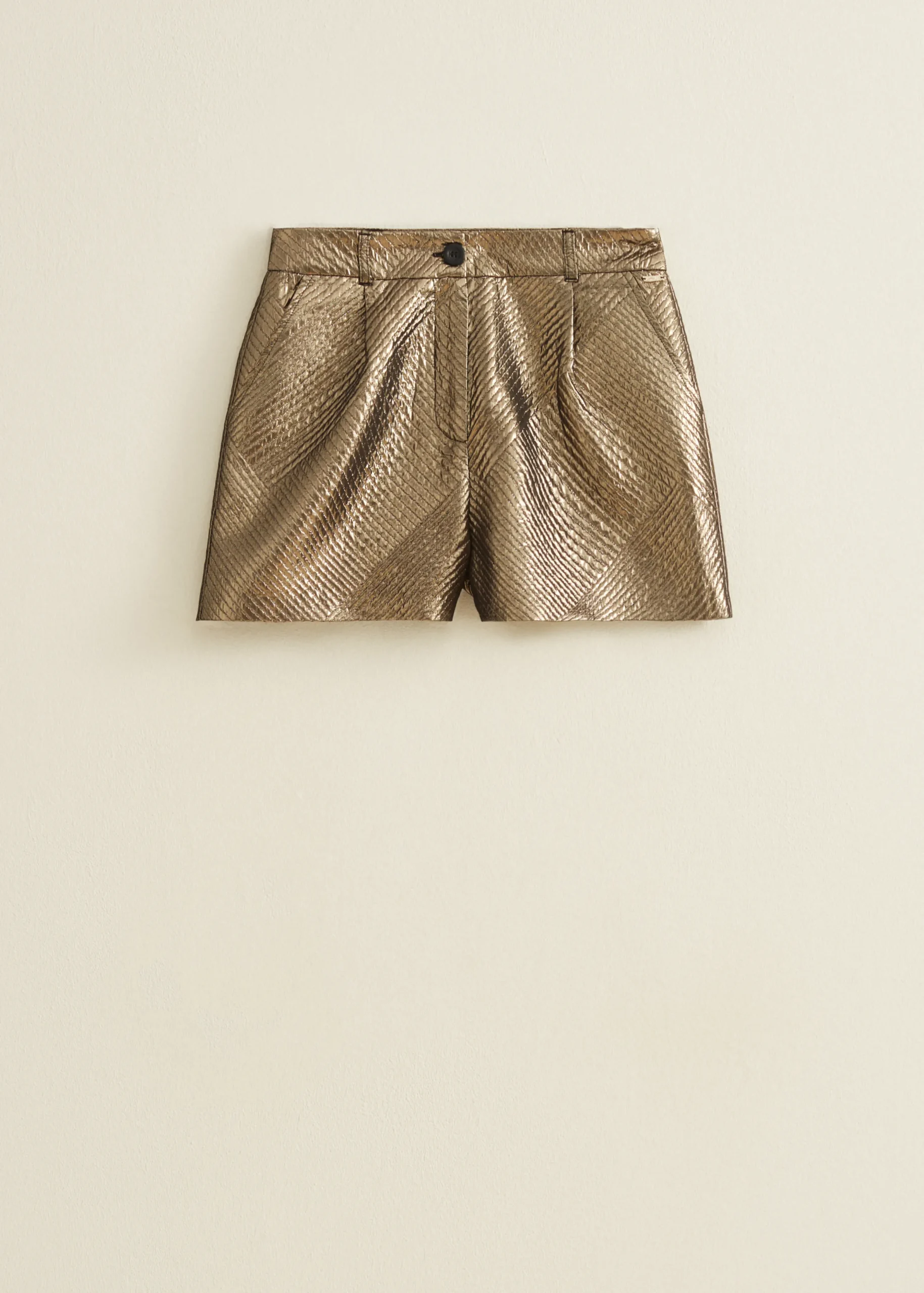 Clearance Cotton Club Short metallic goud