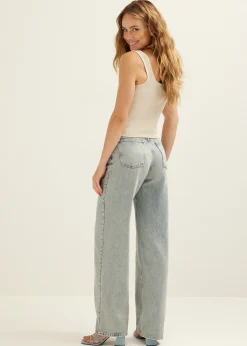 Discount Cotton Club Singlet met verwassen look lichtzand