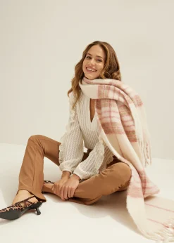 Discount Cotton Club Sjaal geruit groen