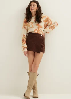 New Cotton Club Skort corduroy choco