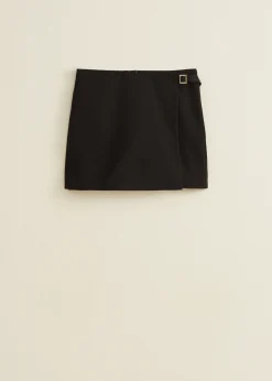Outlet Cotton Club Skort met riempje zwart
