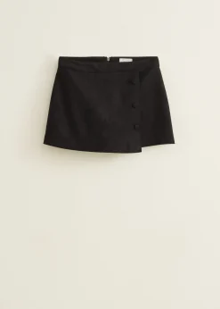 Hot Cotton Club Skort van suedine zwart