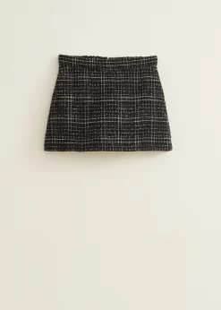Hot Cotton Club Skort van tweed zwart
