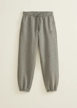 New Cotton Club Sweatpants met glitter middengrijsgem&ecirc;leerd