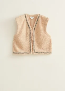 Sale Cotton Club Teddy gilet zand