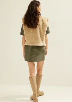 Hot Cotton Club Teddy gilet zand