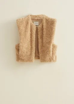 Hot Cotton Club Teddy gilet zand