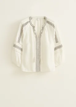 Sale Cotton Club Top met borduurwerk wit,off-white