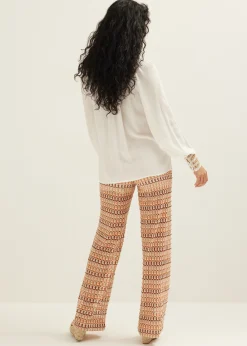 New Cotton Club Top met gehaakte details wit,off-white