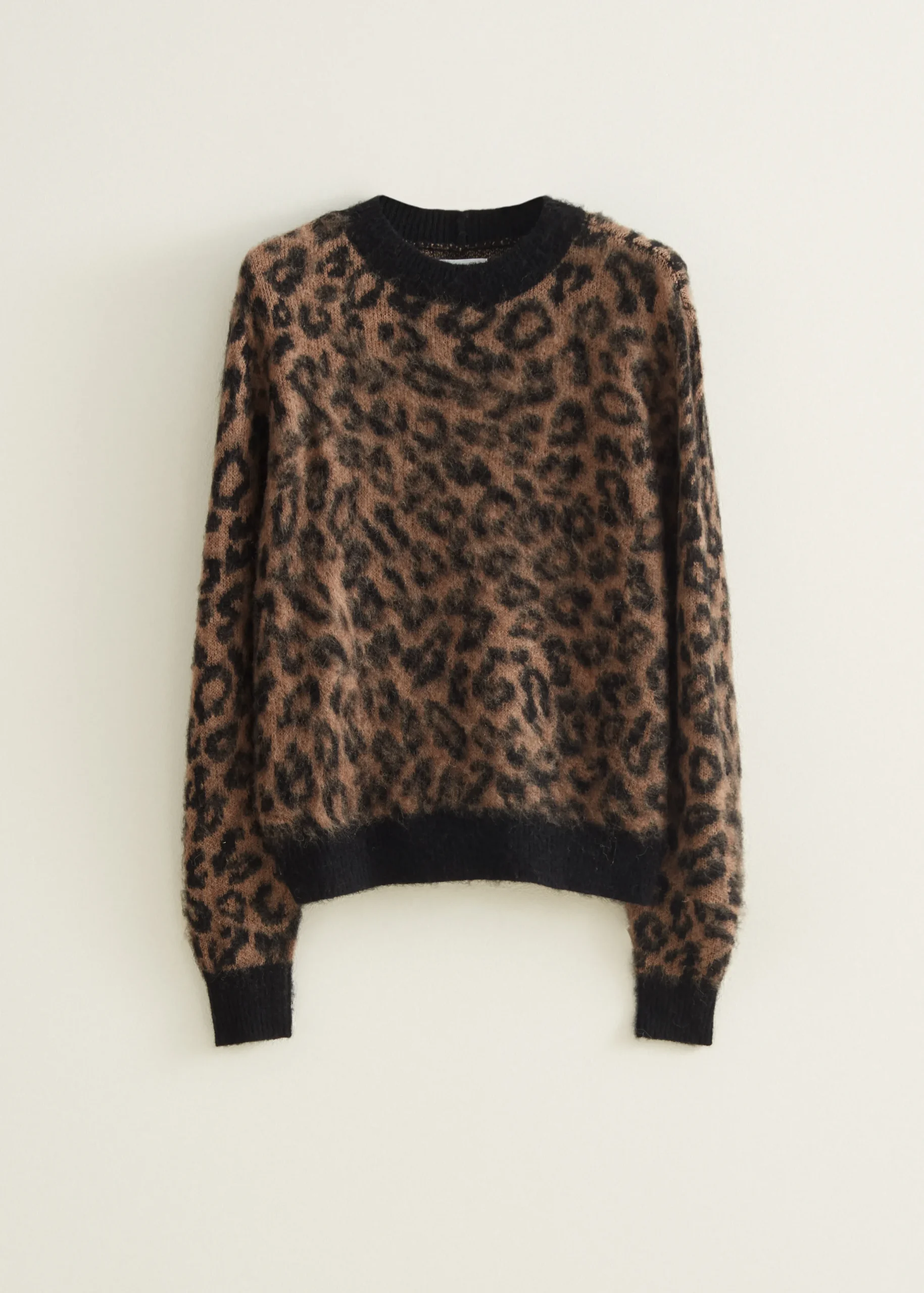 Fashion Cotton Club Trui met panterprint meerkleurig