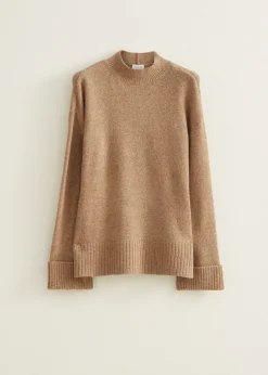 Discount Cotton Club Trui met wijde mouwen tan