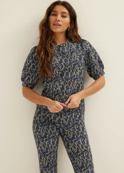 Best Cotton Club T-shirt met all-over print meerkleurig