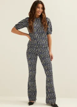 Best Cotton Club T-shirt met all-over print meerkleurig