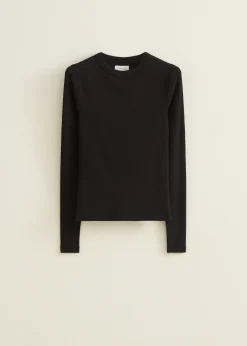 Sale Cotton Club T-shirt met lange mouw zwart