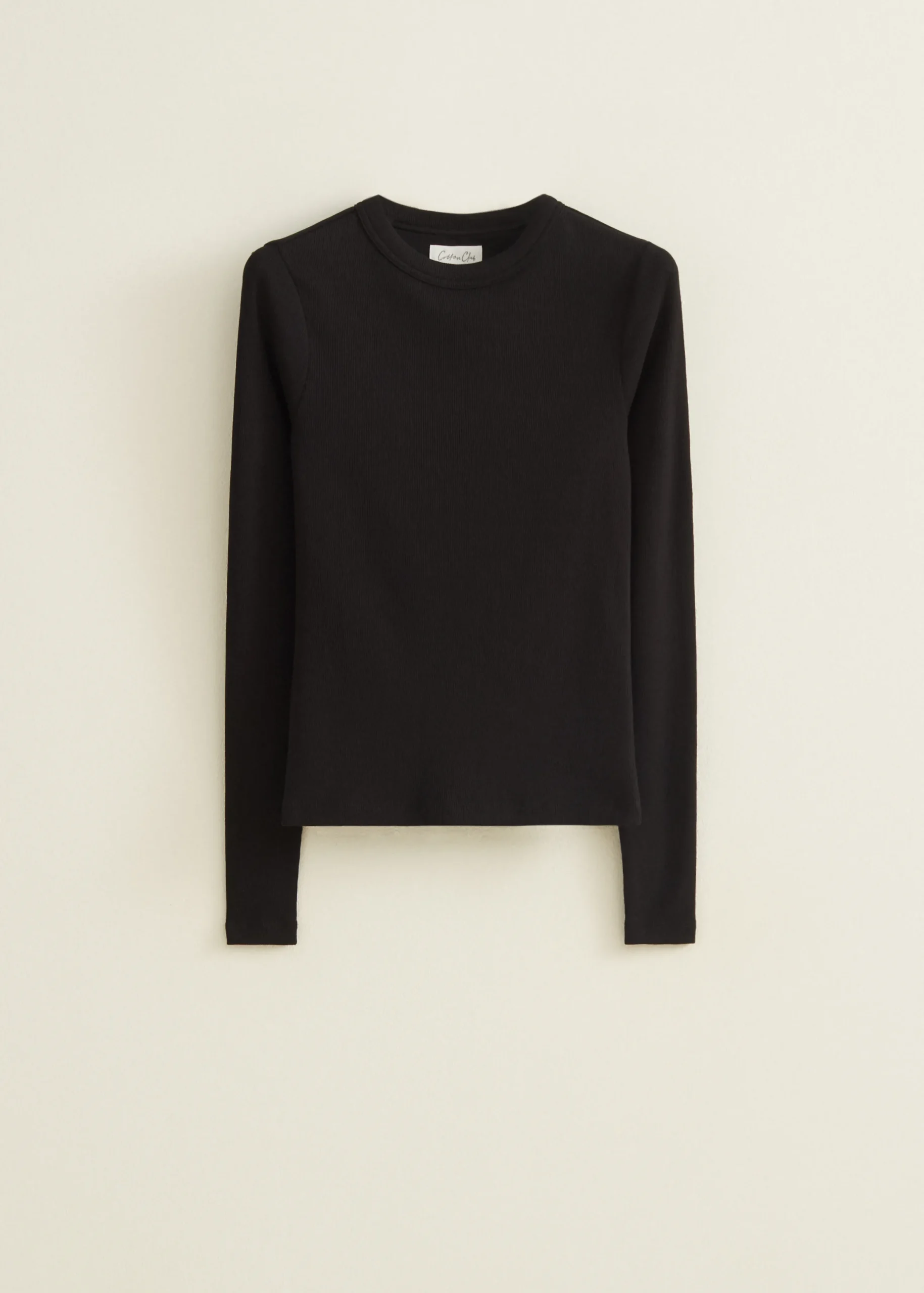 Sale Cotton Club T-shirt met lange mouw zwart
