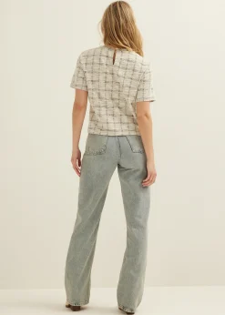 Sale Cotton Club T-shirt van tweed ecru