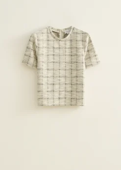 Sale Cotton Club T-shirt van tweed ecru