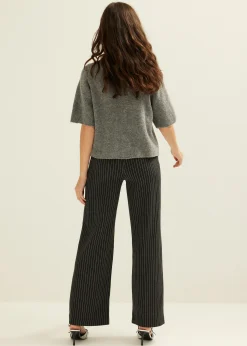 Hot Cotton Club Vest met strass knopen middengrijsgem&ecirc;leerd