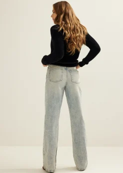 Discount Cotton Club Zachte gebreide trui zwart