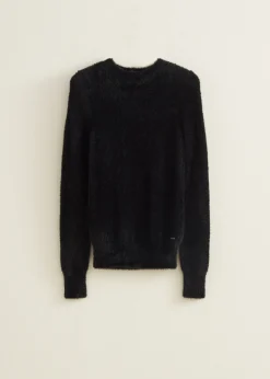 Discount Cotton Club Zachte gebreide trui zwart